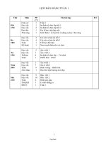 Giáo án dạy các môn khối 1 - Tuần 1, 2