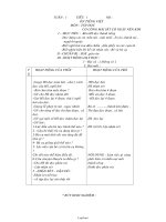 Đề kiểm tra cuối học kì 2 – Lớp 3c3 năm học 2015 – 2016 môn : Tiếng Việt - Thời gian 45 phút