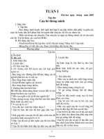 Giáo án Lớp 3 - Tuần 1 đến 7