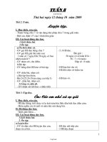 Giáo án Lớp 3 Tuần 8 - Buổi chiều