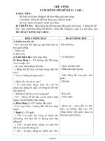 Giáo án Thủ công 3 tuần 29: Làm đồng hồ để bàn ( 3 tiết )