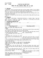 Giáo án Vật lí 7 - Tiết 19: Sự nhiễm điện do cọ xát