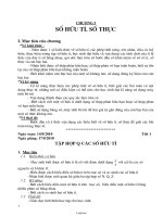 Giáo án Đại số 7 tiết 1: Tập hợp Q các số hữu tỉ