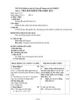 Giáo án lớp 9 môn Đại số - Tiết 37: Trả bài kiểm tra học kì I