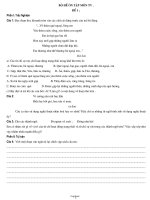 Bộ đề ôn tập môn Tiếng việt lớp 3