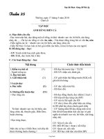 Giáo án Lớp 1 Tuần 35 - Buổi sáng - Trường TH Cẩm Lý