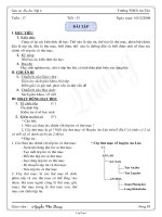 Giáo án Tin học 6 tiết 33: Bài tập