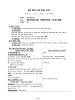 Giáo án Âm nhạc 1 tiết 10: Ôn tập 2 bài hát “tìm bàn thân + lý cây xanh”