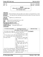 Giáo án lớp 6 Vật lí - Tiết 33, tiết 34