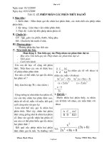Giáo án môn Đại số khối 8 - Trường THCS Hầu Thào - Tiết 32: Phép nhân các phân thức đại số