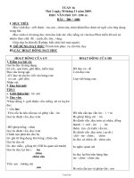 Thiết kế bài dạy môn học lớp 1 - Tuần học 16 năm 2009