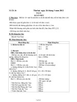Giáo án Tổng hợp lớp 2 - Tuần thứ 30 năm 2012