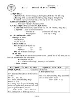 Giáo án lớp 6 môn Vật lí - Tiết 3 - Bài 3 : Đo thể tích chất lỏng