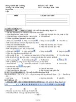 Kiểm tra 1 tiết - HKII Tin 7 Trường THCS Tân Trung