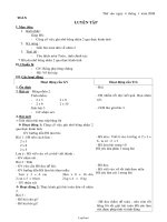 Giáo án lớp 2 môn học Toán - Luyện tập (ghi nhớ bảng nhân 2 qua thực hành tính)