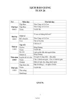 Bài soạn các môn lớp 2 - Tuần 26 năm 2014 - 2015