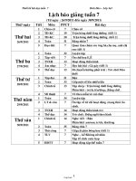 Thiết kế bài dạy Tuần 7 Lớp 3 - Bích Đào