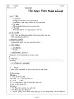 Giáo án tự chọn Ngữ văn 8 tiết 9: Ôn tập: Câu trần thuật