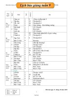 Giáo án Lớp 3 - Tuần 9 - Dương Thiết Hữu