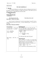 Bài soạn môn Đại số lớp 7 - Tiết 35, 36: Ôn tập chương II