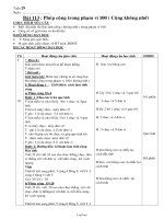 Giáo án lớp 1 môn Toán - Tuần 29