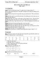 Đề cương ôn tập thi lại môn: Toán 7