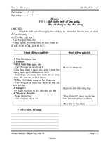 Giáo án giảng dạy môn khối 1 - Tuần số 1 - Trường tiểu học Thạnh Hòa Sơn B