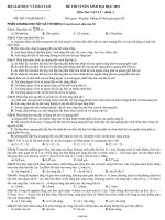 Đề thi tuyển sinh đại học 2011 môn thi: Vật lý – khối a thời gian: 90 phút, không kể thời gian giao đề