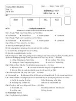 Kiểm tra 1 tiết môn: Ngữ văn 6 Trường THCS Tân Hiệp