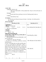 Giáo án Toán 2 tuần 19 tiết 3: Thừa số – tích