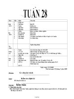 Thiết kế bài dạy các môn lớp 2 - Tuần 28 năm 2010