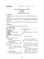 Thiết kế giáo án các môn học lớp 2 - Tuần học 26