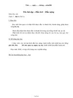 Giáo án lớp 1 môn Học vần - Bài 4: Dấu hỏi – Dấu nặng