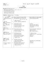 Giáo án môn Toán khối 2 năm 2007 - 2008 - Tiết 37: Luyện tập