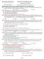 Đề 2 thi tuyển sinh đại học 2011 môn thi: Vật lý – khối a thời gian: 90 phút, không kể thời gian giao đề