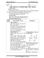 Giáo án Hình học 8 - THCS Nguyễn Hiền - Tiết 58 + 59: Thể tích của hình hộp chữ nhật - Luyện tập