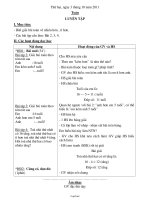 Kế hoạch dạy học khối 2 - Tuần 7 năm 2011