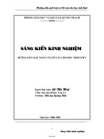 Sáng kiến kinh nghiệm hướng dẫn giải toán có lời văn cho học sinh lớp 1