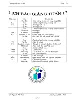 Giáo án các môn học khối lớp 2 - Tuần 17 - Trường tiểu học Ea Bá