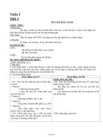 Thiết kế bài dạy môn học lớp 1 - Tuần dạy 1