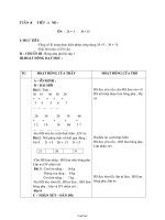 Giáo án môn Toán học lớp 2 - Tuần 8 - Tiết 1: Ôn: 26 + 5; 36 +15