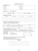 Bộ đề kiểm tra học kì I môn Toán lớp 3