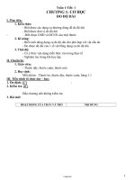 Giáo án môn Vật lí 6 - Tuần 1 đến tuần 36