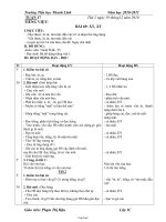 Giáo án môn Tiếng Việt lớp 1 - Tuần 17 - Trường Tiểu học Thanh Lĩnh - Năm học 2010 - 2011