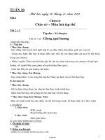 Giáo án Tổng hợp lớp 2, học kì I - Tuần 4 năm 2011