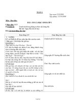 Gián án các môn buổi sáng lớp 1 - Tuần 1