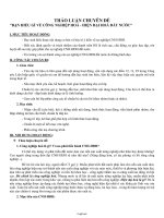 Giáo án môn Hoạt động ngoài giờ lên lớp 6 - Thảo luận Chuyên đề 