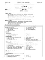 Giáo án giảng dạy môn học lớp 1, kì II - Tuần 24