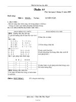 Giáo án giảng dạy khối 1 - Trần Thị Thu Tuyết - Tuần 11