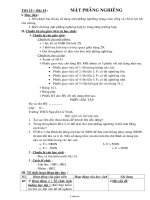 Giáo án môn học Vật lí 6 - Tiết 15 – Bài 14 : Mặt phẳng nghiêng